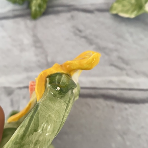 Vintage FF ceramic porcelain napkins rings set of 4 - Picture 5 of 11